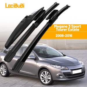 For Renault Megane 3 Sport Tourer Estate 2008-2016 1set Front & Rear Windshield Wiper Blades Windscreen Wipers 2009 Accessories