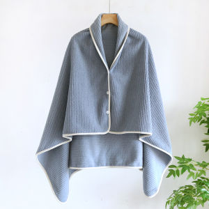 Confinement Shawl Autumn and Winter Postpartum Spring & Fall Cloak Nursing Nursing Shoulder Neck Plus Size Flannel Windproof Coldproof Warm
