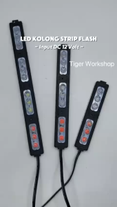 Lampu LED Kolong Plasma Flash Strobo 6 Mata 9 Mata 12 Mata Nyala Kedap Kedip Blitz DC 12 Volt Motor Mobil Universal