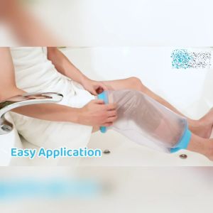 aCurio READY STOCK Knee Bath Shower Waterproof Cover Wound Injury Reusable Shower Case Cover Protector Keep Wound Bandage Dry Watertight Seal