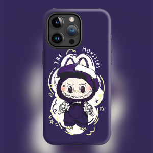 Cute Blind Box Bobu Phone Case with Stand Shockproof Durable Resin Cover for Apple iPhone 15 pro Max 14 13 Series Cartoon Style