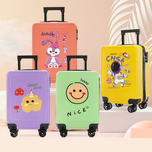18 Inch Cartoon Cute Child Boy Cabin Travel Suitcases With Wheels Kids Carry On Trolley Roller Luggage Carrier Bag Check-in Case For Girl Free Shipping