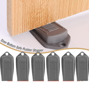 ตัวกั้นประตูแบบปลอดภัย 10 ชิ้น ตัวกั้นประตูแบบลิ่ม ตัวกั้นประตูแบบยึดด้านหลังประตูบ้านและสำนักงาน ตัวกั้นประตูแบบป้องกันการชน ตัวกั้นประตูสำหรับด้านล่างของประตู