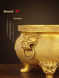 BINYUE | Buddhist Offering Incense Burner Large Antique-Style