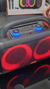 ลำโพงบลูทูธ ไร้สาย เสียงดี ZQS-L19 รองรับAUX TF USB ดอก6.5นิ้ว2ดอก ปรับไมค์ได้ ลำโพงมีหูหิ้ว มีช่องวางมือถือ แถมไมค์ลอย2ตัว รีโมท1ตัว เสียบไมค์เพิ่มได้2ตัว