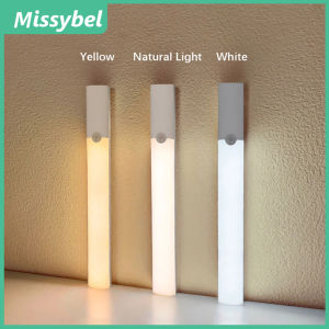 2024 Human Sensing Cabinet Night Light 3 Colors of Dimmable Motion Sensor LED Night Light Bedroom Kitchen Cabinet Under Counter Night Light