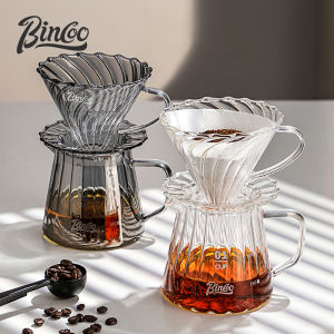 BINCOO Household All in One Pour Over Barista Coffee Server Dripper Paper Filters Set Maker coffee accessories barista