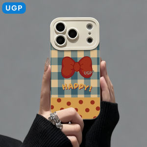 UGP | New Apple Compatible Blue Checked Bow Cute Unique Mobile Phone Case
