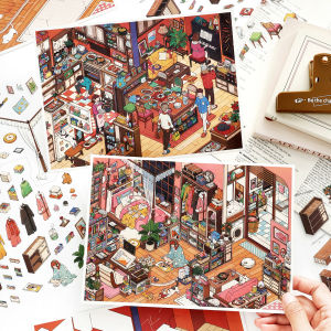 Japanese Cartoon High Difficulty PET DIY Stickers