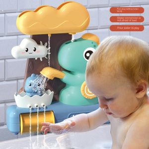 Kids Bath Toy Water Sprayer Dinosaur Sucker Bathroom Splash Shower Baby Bath Toys Baby Water Toys