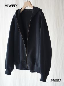 YIWEIYI | Áo Hoodie Dày Có Lót Bông