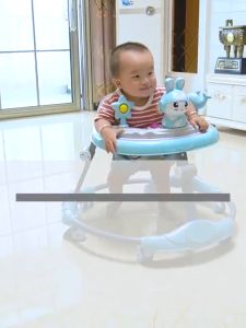รถหัดเดินเด็ก รุ่นหน้ากระต่าย 6 ล้อ ปรับได้ถึง 3 ระดับ Baby Walker Foldable - BBBayBees