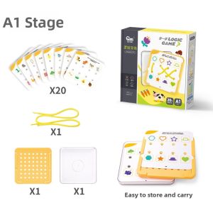 Educational Thinking Training Stringing Board Game 3-6 Years