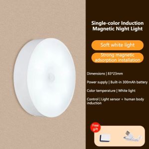 Intelligent Sensing Night Light Magnetic Rechargeable LED for Bedroom Living Room Home Decor for Living Room Coffee Bar Decor