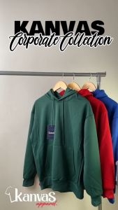 Kanvas Pullover Hoodie Jacket for Men & Women w/ Drawstring & Pockets Sweater Mens Plain Sweatshirts Pro-Ex Collection