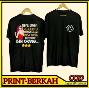 T-Shirt Kaos TIDAK SEMUA REZEKI Cotton 30s Ukuran Anak Dan Dewasa Kaos Satuan