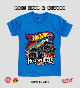 R2KIDS 062 - T-Shirt Baju Kaos HOTWEELLSS Anak Laki-laki Dan Perempuan Katun 30s Est 1-10 Tahun