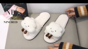 Dép Quai Ngang Họa Tiết Mây Xinh Xắn Đi Trong Nhà Đế Chống Trơn NineRed Homewear - D17