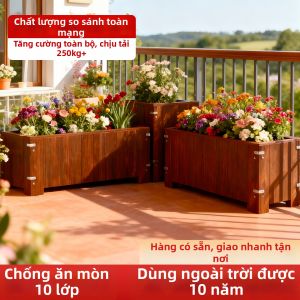 XiMei WoodWork | Outdoor Terrace Planter Box Long Rectangle