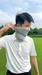 PLAYEAGLE Comfortable Ice Silk Cool UV Sunscreen Golf Neck Gaiter Face Mask Face Cover 1pc/pack