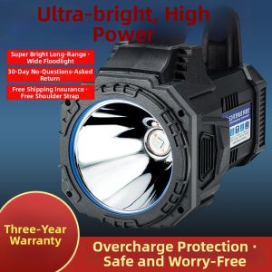Rechargeable High Power Handheld Flashlight
