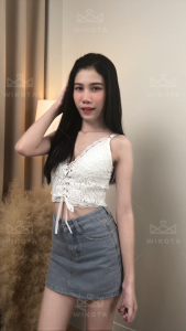 [W0331] สายเดี่ยวลูกไม้สุดแซ่บ ดีเทลมีริบบิ้นผูก หน้าคอวี ทรงรัดรูปสม็อคหลัง มีฟองนํ้า ลุคเซ็กซี่