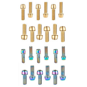 ENLEE Bike Stem Screws Bolt Stainless Steel Bicycle Handlebar Stem Screw Titanium-plated Lightweight Bike Parts Accessories