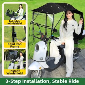 MEISHIMEIJIA | Retractable Folding Windproof Rain Canopy
