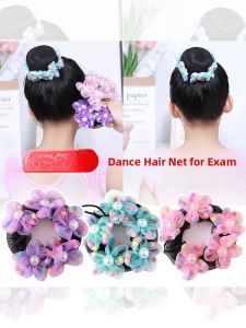 Dance Exam Dancing Net Hair Accessory for Girls Little Girls Ballet Latin Ponytail Holder Childrens Hair Accessories
