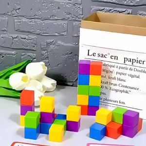 TAOZIAWA | Khối Xây Dựng 3D Hình Vuông Phát Triển Giáo Dục