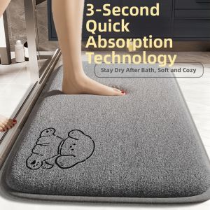 LUOYOUTE | Water Absorbing Non-slip Bath Mat