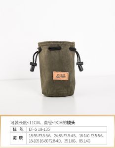 กระเป๋าใส่เลนส์กล้อง SLR กระเป๋าใส่เลนส์กล้องถุงเก็บกระบอกถุงป้องกันแบบพกพากันสะเทือนมิเรอร์เลสสำหรับ Canon Nikon SONY Fuji กระเป๋าใส่เลนส์ด้านในกระเป๋าใส่ปากกาไซส์ใหญ่กลางไซส์เล็ก