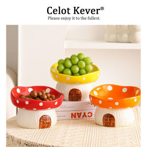 Decorative Ceramic Fruit & Snack Plate for Home