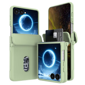 Ốp Lưng Điện Thoại Samsung Galaxy Z Flip Bảo Vệ Toàn Diện Tích Hợp Khe Đựng Thẻ - Vỏ Cứng Chống Sốc Chất Liệu Nhựa Dành Cho Các Dòng Máy 8 7 FE 6 5 4 3 5G