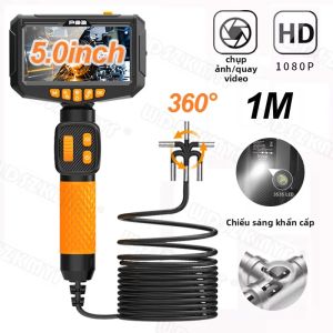 Camera Nội Soi Ô Tô 1080P Ống Kính 6 Mm Để Kiểm Tra Kênh Ống Thoát Nước Ô Tô Màn Hình Boroscope Công Nghiệp Màn Hình 43 Inch