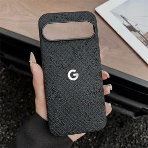 Vintage Luxury Snake Leather Texture Phone Case For Google Pixel 10 9 Pro XL 10a 9a Soft TPU Frame Leather Shockproof Cover