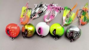 TEASER J29c New Flame Moon Alien Luminous UV Slow Shake Iron Plate Bait for Snapper Cod Sea Bass and Bearded Angler Boat Fish