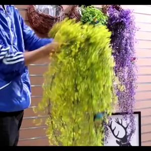 Giỏ Hoa Treo Tường Giỏ Mây Đan Tự Nhiên Cắm Sẵn Hoa Giả Nhiều Mẫu TẶNG MÓC TREO DG-372