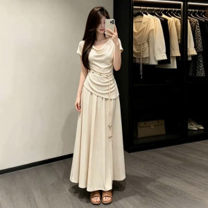 NIUVIES | Đầm Mùa Hè Elegante Pháp cho Người Thấp