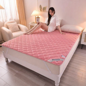 Thickened Warm Milk Velvet Flannel Mattress Pad Single