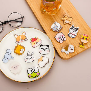 🔥🔥Roman Holiday Creative Acrylic Cartoon Badge Cute Small Animal Brooch Bookbag Accessories Pendant Pins Enamel Pins Kuromi Sweating Emoji Acrylic Brooch