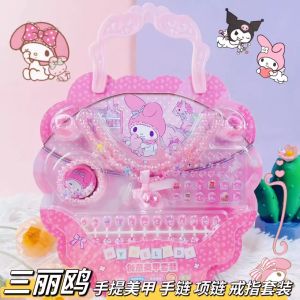 Nghệ Thuật Làm Móng Tay Không Độc Hại Cho Trẻ Em 3-6 Tuổi Đồ Trang Trí Công Chúa Vòng Tay Nhẫn Đồ Chơi Thay Đổi Hình Dạng Quà Tặng