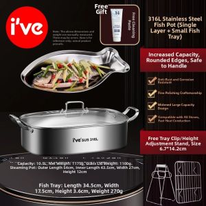 IVE | Stainless Steel Multi-purpose Household Steamer