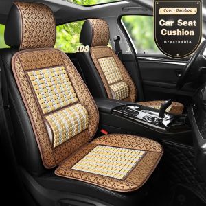 Universal Bamboo Car Seat Cushion Lumbar Support Summer Cool and Breathable Comfortable