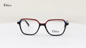 Dilicn kính vuông cho phụ nữ và kính mắt cho nam có thể thay thế ống kính Đèn xanh dương kính Acetate cả vành khung quang học BAF2072L