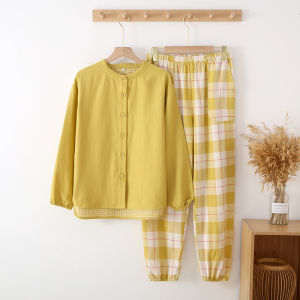 Pure Cotton Gauze Pajamas for Women: Spring and Autumn 2023 New Arrival