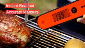 INKBIRD IHT-1X Nhiệt kế thực phẩm có thể sạc lại Nhiệt kế BBQ thịt chống nước có độ chính xác cao