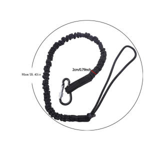 Safety Bungee Tether Tool Lanyard With Carabiner Hook Climbing Working Anti-Falling Safety Rope Aerial Work Climbing Accessory