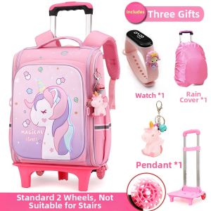 KABUYOUSI | Waterproof Large Capacity Detachable Childrens Pull-Along Backpack