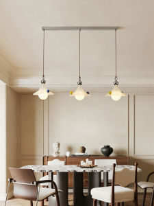 OUCHAO | Bauhaus Vintage Cream Style Star Shaped Linear Pendant Light 3 Heads